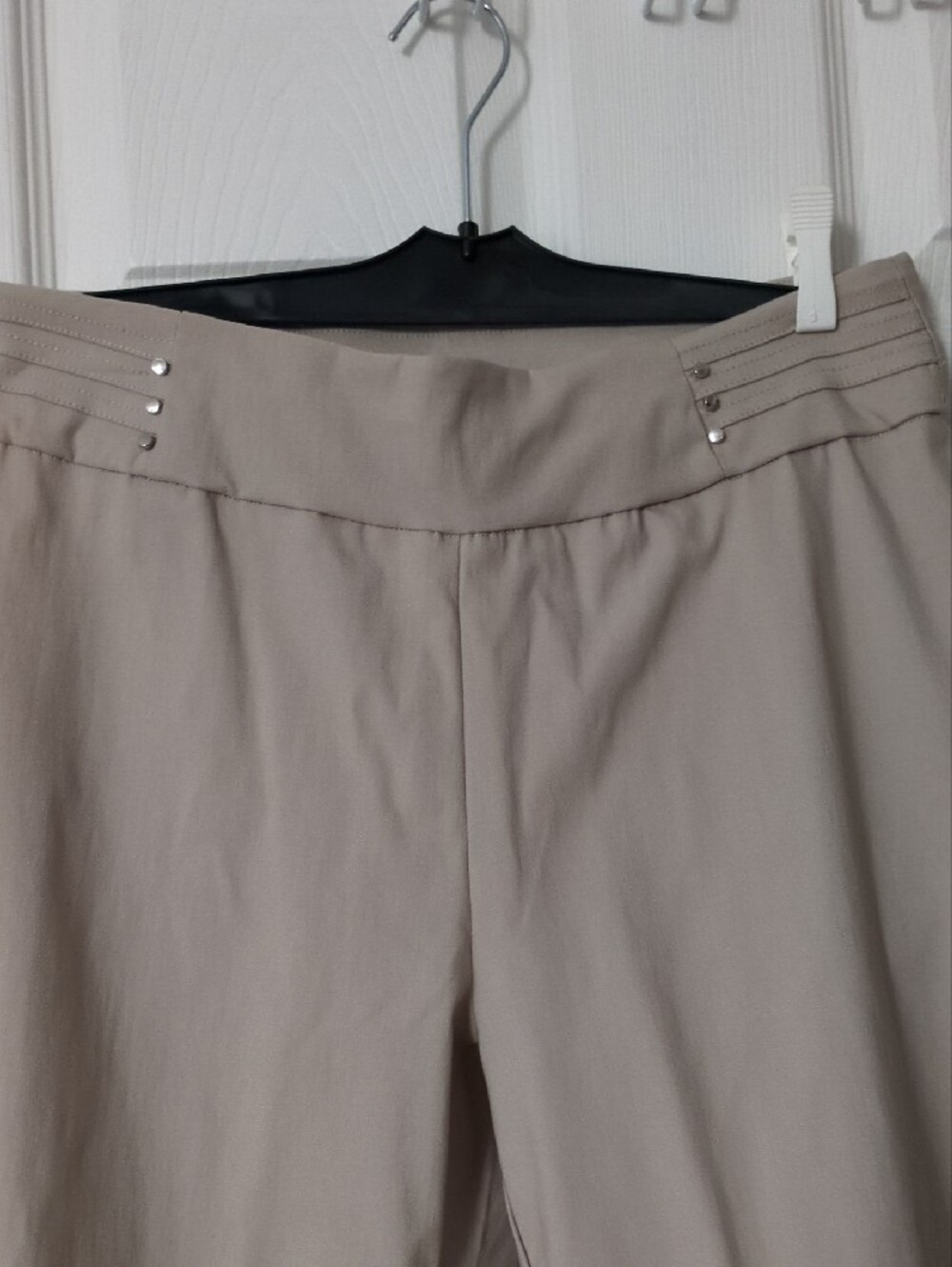 Tailored Women's Taupe Straight-Leg Trousers - Picture 2 of 7